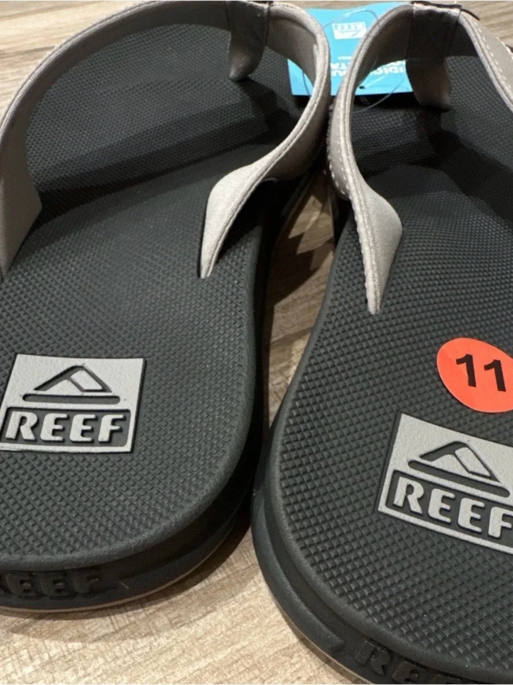 Reef Taupe and Black Men’s Sandals